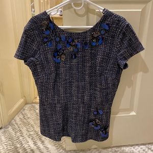 Banana Republic Tweet and Sequins top